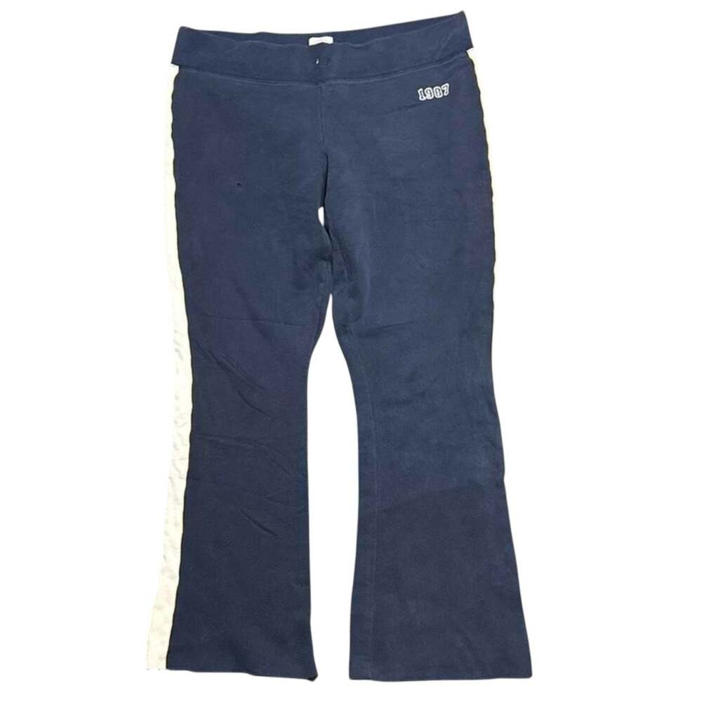 Aeropostale Vintage Y2K Navy Blue Flared Sweatpants Size Large - Picture 2 of 6